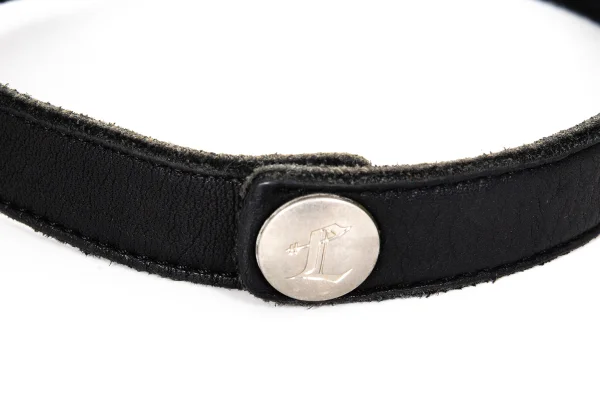 LIMI feu Snap Button Leather Choker K-174189_003