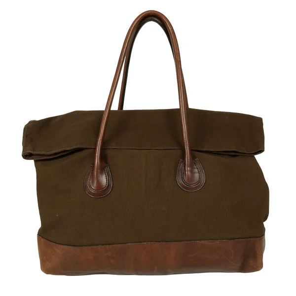 LIMI feu Leather Switching Canvas Tote Bag K-174191_002