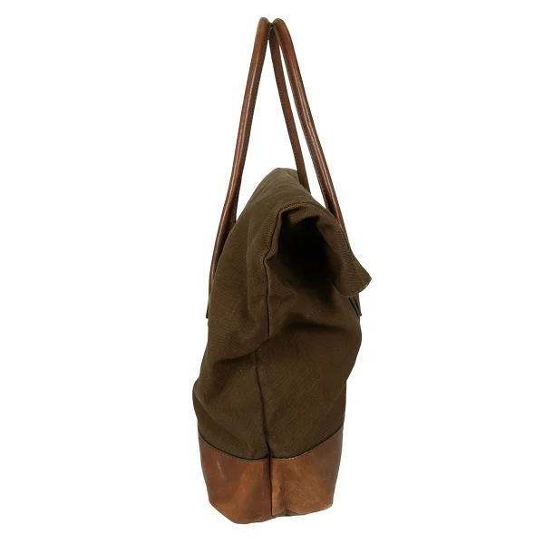 LIMI feu Leather Switching Canvas Tote Bag K-174191_005