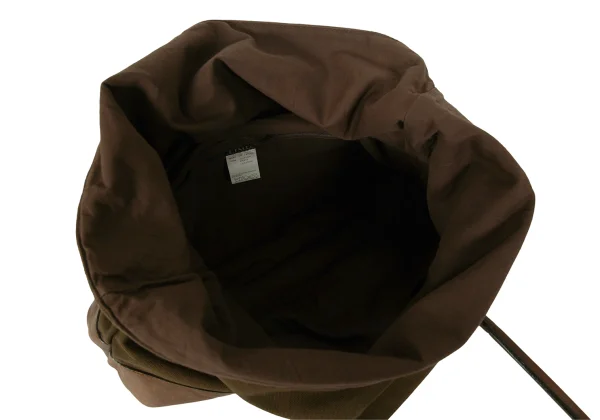 LIMI feu Leather Switching Canvas Tote Bag K-174191_012