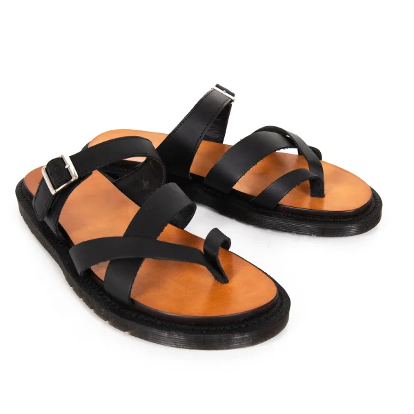Dr.Martens KASSY Leather Strap Sandal Black UK7 K-174201_001