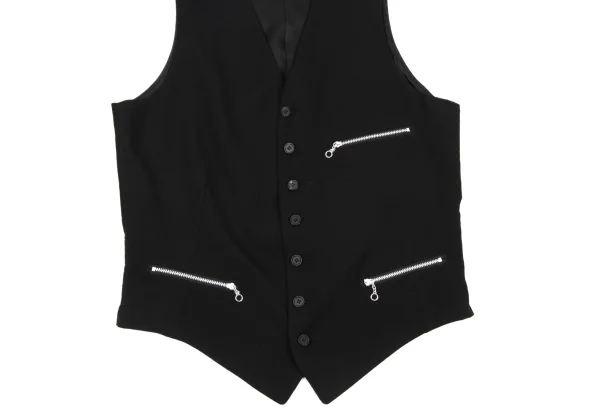 S'YTE Wool Gabardine Zip Pocket Vest K-174209_006