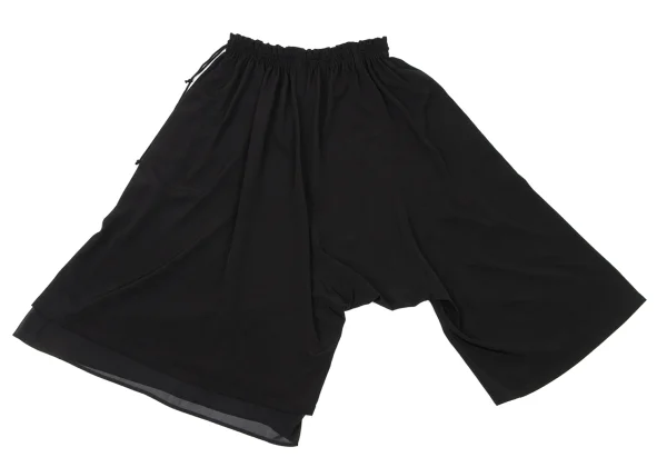 Y's Crepe de Chine Asymmetry Dropped Crotch Pants K-174211_009