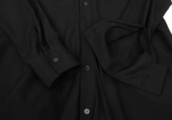 Yohji Yamamoto collections Draped Hem Long Shirt Dress K-174213_009