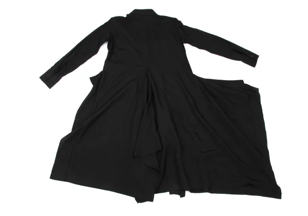 Yohji Yamamoto collections Draped Hem Long Shirt Dress K-174213_012