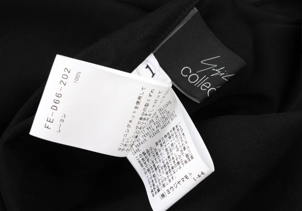 Yohji Yamamoto collections Draped Hem Long Shirt Dress K-174213_015