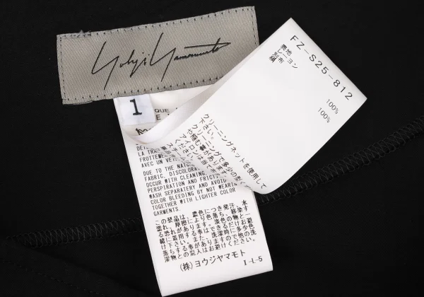 Yohji Yamamoto FEMME Sheer Panel Draped Skirt K-174215_012
