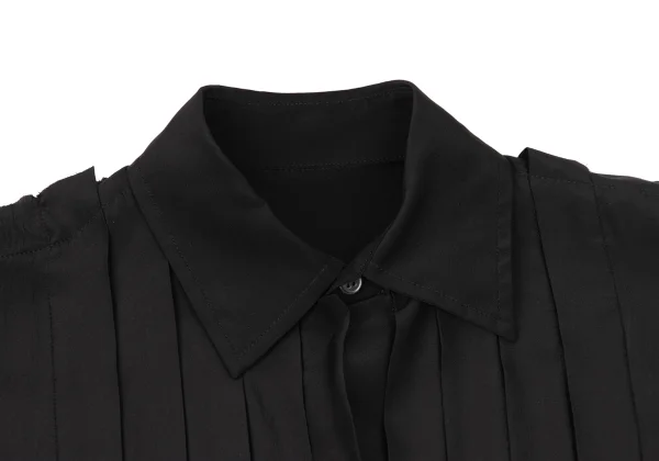 Yohji Yamamoto FEMME Seigo Matsuoka Poem Print Pleated Shirt Dress K-174216_006