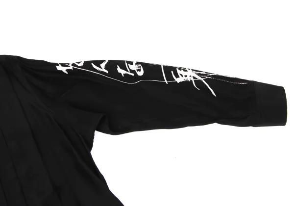 Yohji Yamamoto FEMME Seigo Matsuoka Poem Print Pleated Shirt Dress K-174216_008