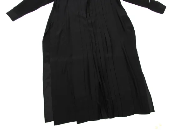 Yohji Yamamoto FEMME Seigo Matsuoka Poem Print Pleated Shirt Dress K-174216_014