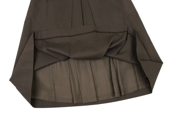 yoshie inaba Cotton Blended  Metal Button Pleats Skirt K-174220_007
