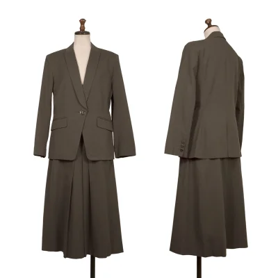 yoshie inaba Cotton Blended  Metal Button Jacket & Skirt