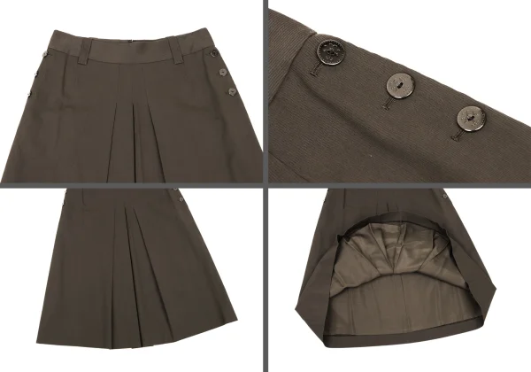 yoshie inaba Cotton Blended  Metal Button Jacket & Skirt K-174221_014