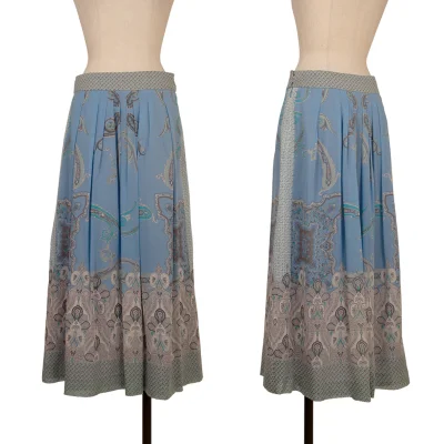 yoshie inaba Paisley Silk Flared Skirt