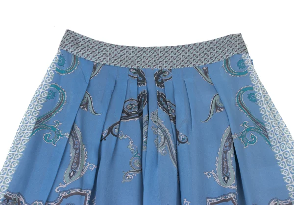 yoshie inaba Paisley Silk Flared Skirt K-174223_003