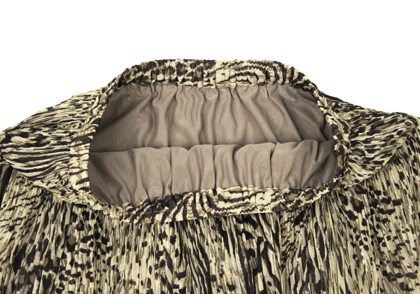 K OF KRIZIA Animal Printed Pleats Skirt K-174224_004