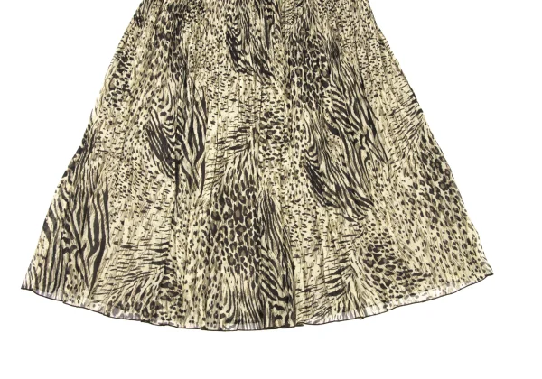 K OF KRIZIA Animal Printed Pleats Skirt K-174224_005