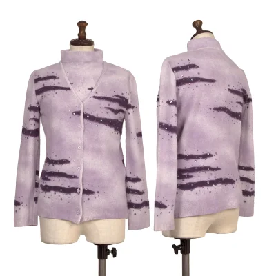 K OF KRIZIA Angora Blend Wool Sequin Knit Ensemble