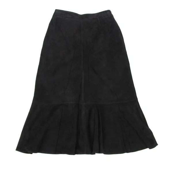K OF KRIZIA Lambskin Suede Skirt K-174231_002