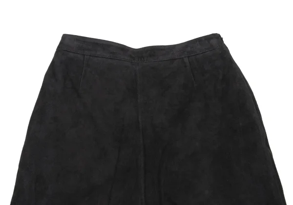 K OF KRIZIA Lambskin Suede Skirt K-174231_003