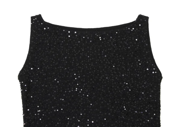 FRANCO FERRARO Sequin Sleeveless Knit Top K-174232_003
