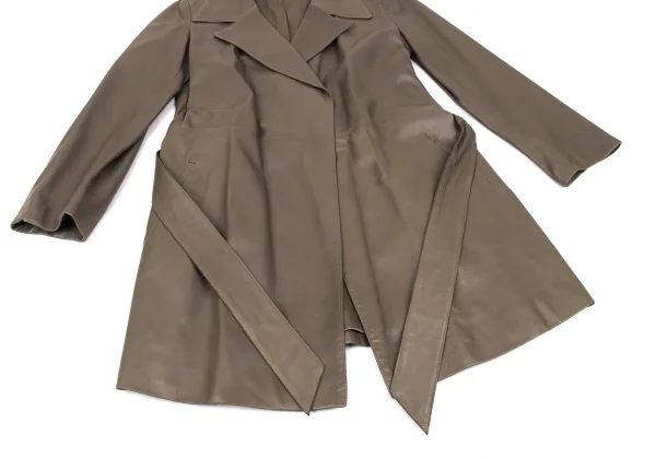 agnes b. SPECIAL Lamb Leather Half Coat K-174236_007
