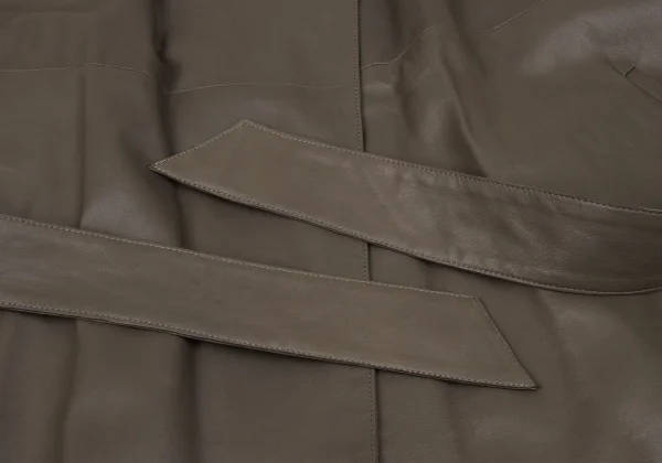agnes b. SPECIAL Lamb Leather Half Coat K-174236_008