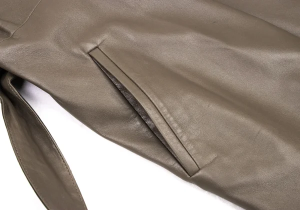 agnes b. SPECIAL Lamb Leather Half Coat K-174236_009
