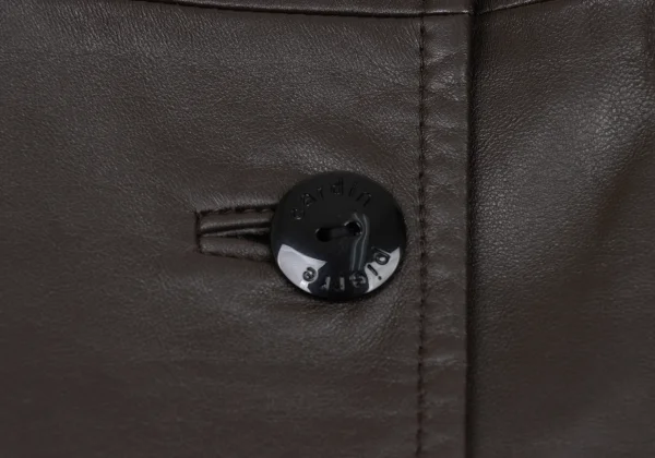 pierre cardin Lamb Leather Belted Coat K-174237_012
