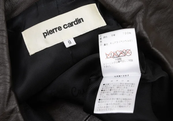 pierre cardin Lamb Leather Belted Coat K-174237_019
