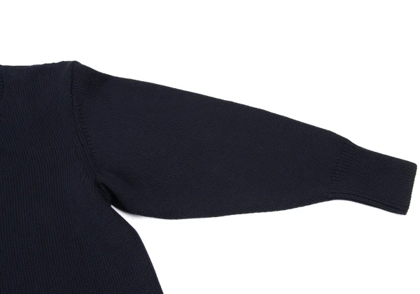 RISMAT by Y's Cotton Asymmetry Bicolor Switching Knit Sweater K-174238_006