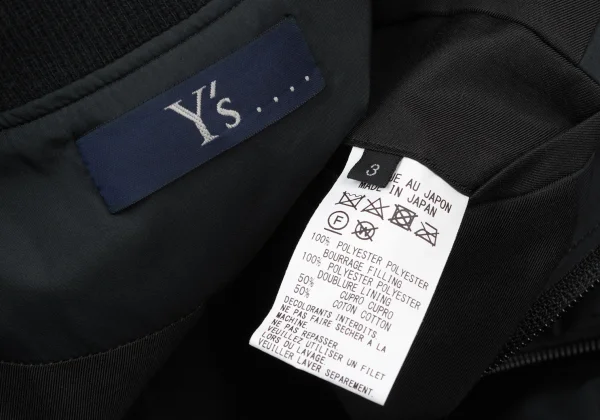 Y's.... Poly Padded Bomber Jacket K-174239_016