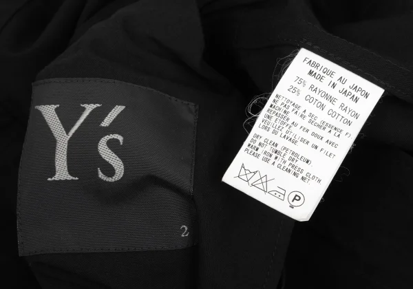 Y's Rayon Cotton Hooded Jacket K-174240_015