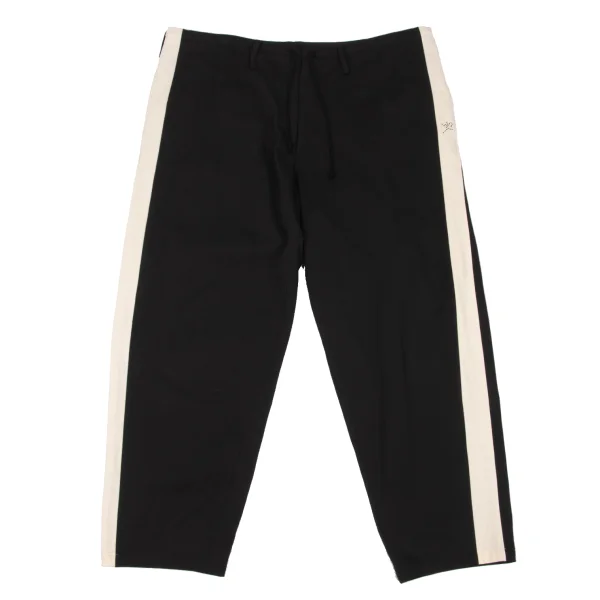 Y's Logo Stitch Side Line Easy Pants Black,Ivory 2 K-174241_001