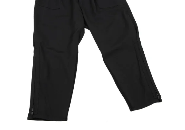 Y's Wool Gabardine Belted Hem Zipper Dropped Crotch Pants K-174242_007
