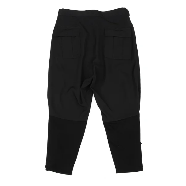 Y's Wool Gabardine Belted Hem Zipper Dropped Crotch Pants K-174242_009