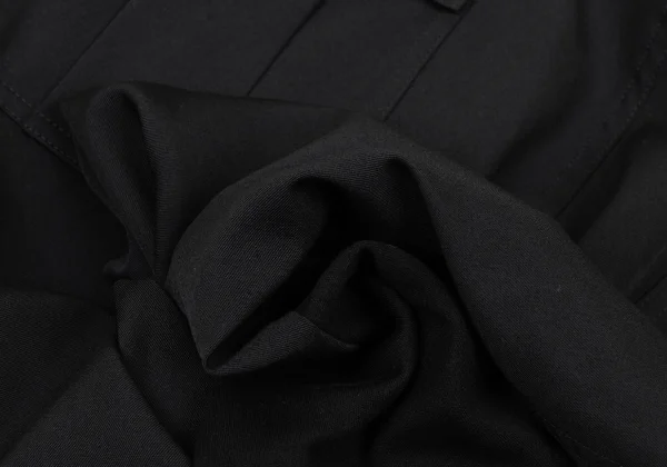 Y's Wool Gabardine Belted Hem Zipper Dropped Crotch Pants K-174242_012
