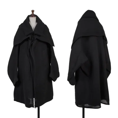 Y's Brushed Wool Double Collar Coat 