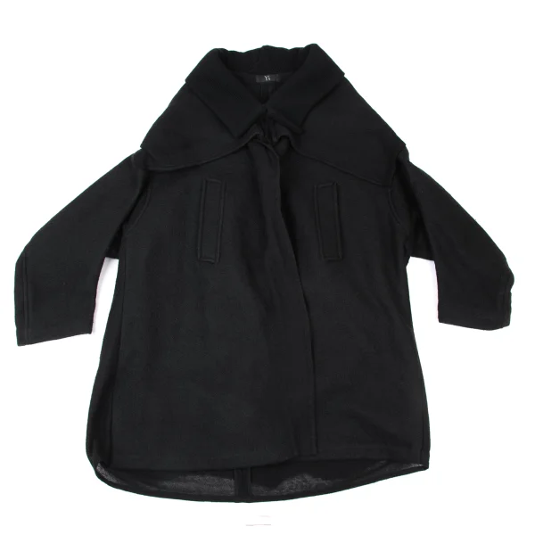 Y's Brushed Wool Double Collar Coat  K-174243_002