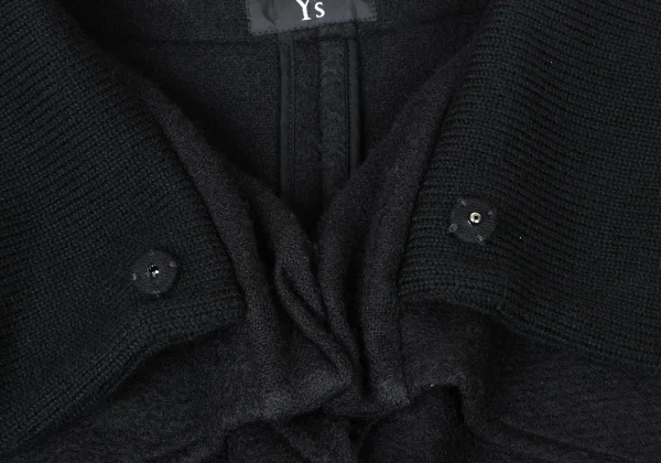 Y's Brushed Wool Double Collar Coat  K-174243_005