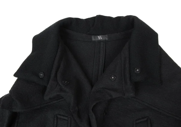 Y's Brushed Wool Double Collar Coat  K-174243_006
