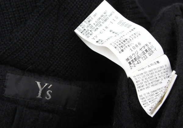 Y's Brushed Wool Double Collar Coat  K-174243_015