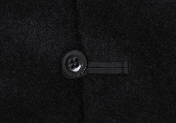 Y's Mohair Blend Wool Reversible Collarless Coat K-174244_010