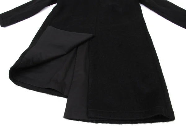 Y's Mohair Blend Wool Reversible Collarless Coat K-174244_013