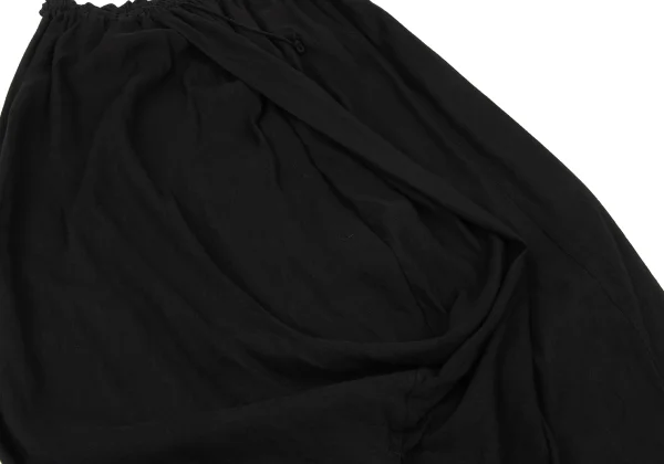 Y's Linen Rayon Draped Design Skirt K-174245_008