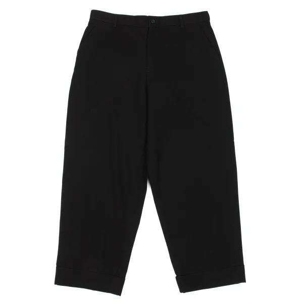 REGULATION yohji yamamoto Wool Gaba Hem Lace-Up Pants Black 3 K-174247_001