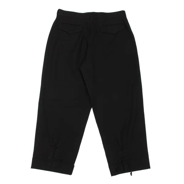 REGULATION yohji yamamoto Wool Gaba Hem Lace-Up Pants K-174247_008