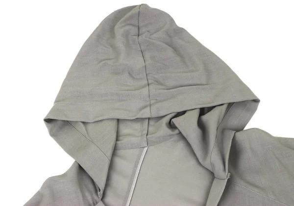Yohji Yamamoto FEMME Wool Snap Button Hooded Jacket K-174248_004