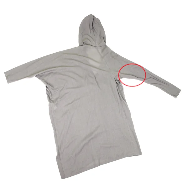 Yohji Yamamoto FEMME Wool Snap Button Hooded Jacket K-174248_012