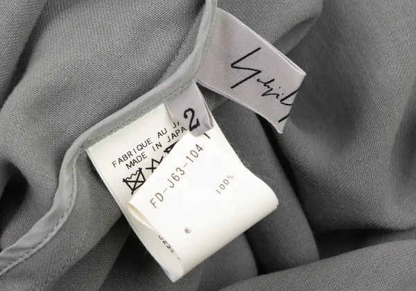 Yohji Yamamoto FEMME Wool Snap Button Hooded Jacket K-174248_017